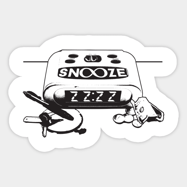 Snooze Infinitely Sticker by amodesigns